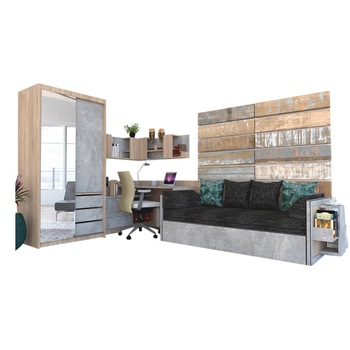 Camera Tineret Genarom Bob Dr, Stejar Sonoma / Decor 4298 Camera Tineret Genarom Bob Dr, Stejar Sonoma / Decor 4298