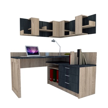 Ansamblu Birou Genarom Bob Stejar Sonoma / Decor 8509 Ansamblu Birou Genarom Bob Stejar Sonoma / Decor 8509