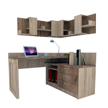 Ansamblu Birou Genarom Bob Stejar Sonoma / Decor K004 Ansamblu Birou Genarom Bob Stejar Sonoma / Decor K004