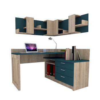 Ansamblu Birou Genarom Bob Stejar Sonoma / Decor 0244 Ansamblu Birou Genarom Bob Stejar Sonoma / Decor 0244