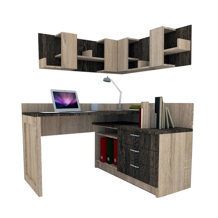 Ansamblu Birou Genarom Bob Stejar Sonoma / Decor 7648