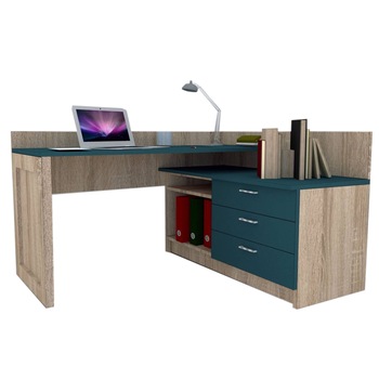 Birou Genarom Bob, Stejar Sonoma/ Decor 0244, 140-120 x 85 x 60 cm Birou Genarom Bob, Stejar Sonoma/ Decor 0244, 140-120 x 85 x 60 cm