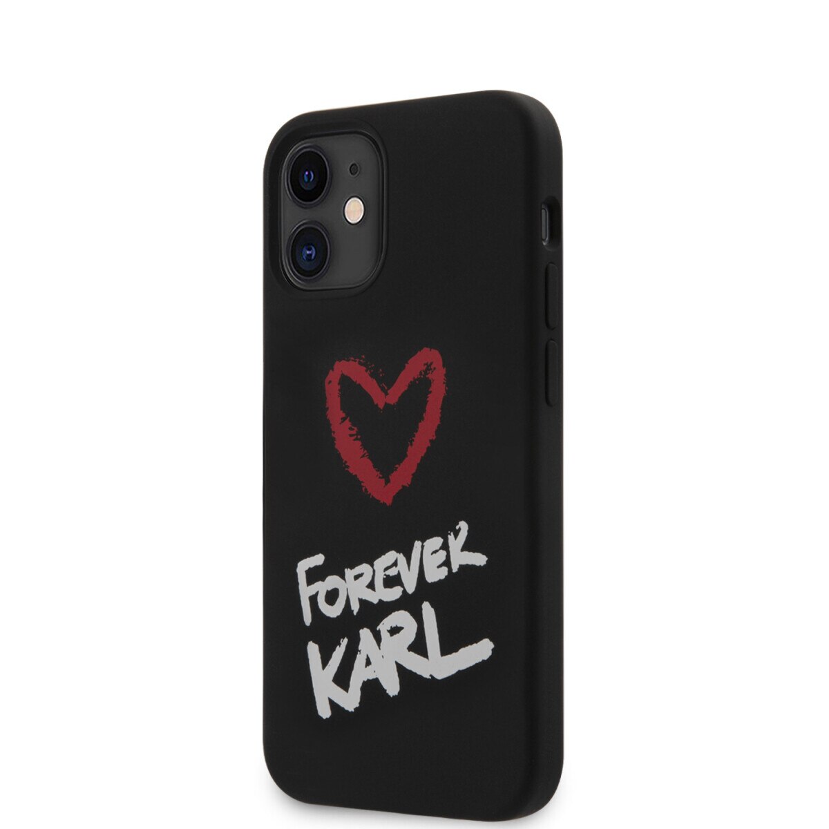 Husa Cover Karl Lagerfeld Silicone Forever pentru iPhone 12 Mini Black