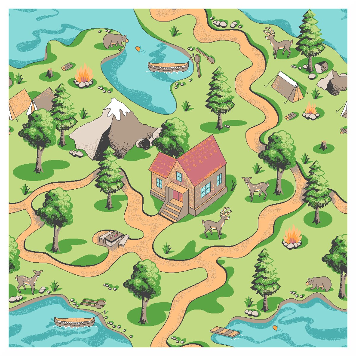 Mocheta copii Wild, Efl, aspect fir buclat, 4m latime cu 1m lungime