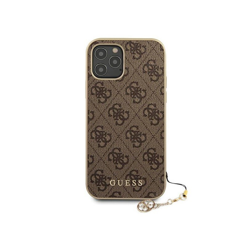 Husa Premium Originala Guess iPhone 12 / iPhone 12 Pro , colectia Charm Maro - Guhcp12mgf4gbr