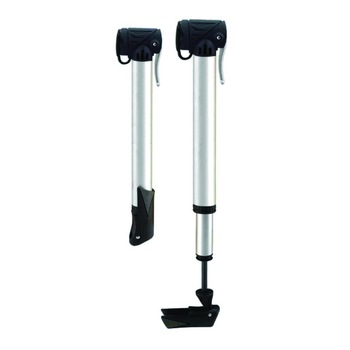 Mini pompa telescopica pentru biciclete, 6 bari, cilindru alumininu, Argintiu Mini pompa telescopica pentru biciclete, 6 bari, cilindru alumininu, Argintiu