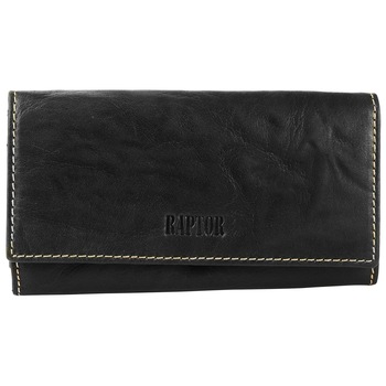 Portofel dama, Raptor, piele naturala, negru Portofel dama, Raptor, piele naturala, negru