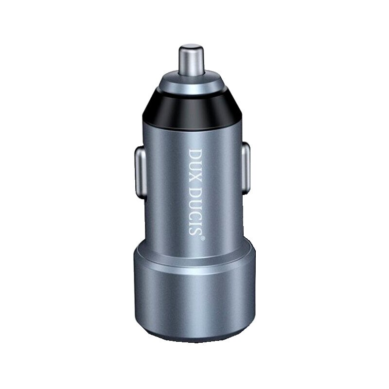 Incarcator Auto Dux Ducis B40 Space Dux 2xUSB QC 3.0 36W 2.4A - Argintiu