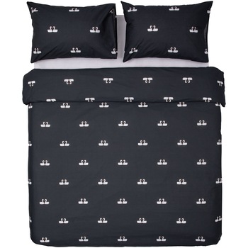 Lenjerie de pat Heinner Home, 2 persoane, 100% bumbac, densitate 132TC, 4 piese, cearceaf pilota 180x200, cearceaf pat 200x220, fata de perna 50x70cm, model Swan Lenjerie de pat Heinner Home, 2 persoane, 100% bumbac, densitate 132TC, 4 piese, cearceaf pilota 180x200, cearceaf pat 200x220, fata de perna 50x70cm, model Swan