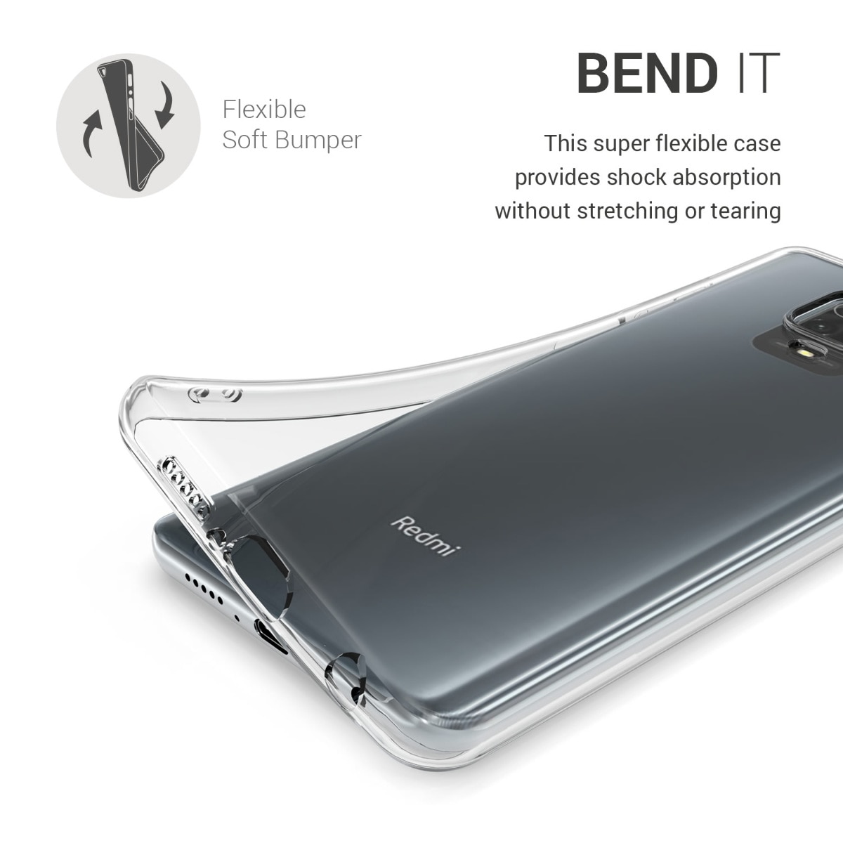 Husa pentru Xiaomi Redmi Note 9S / Redmi Note 9 Pro / Redmi Note 9 Pro Max, Silicon, Transparent, 52145.03