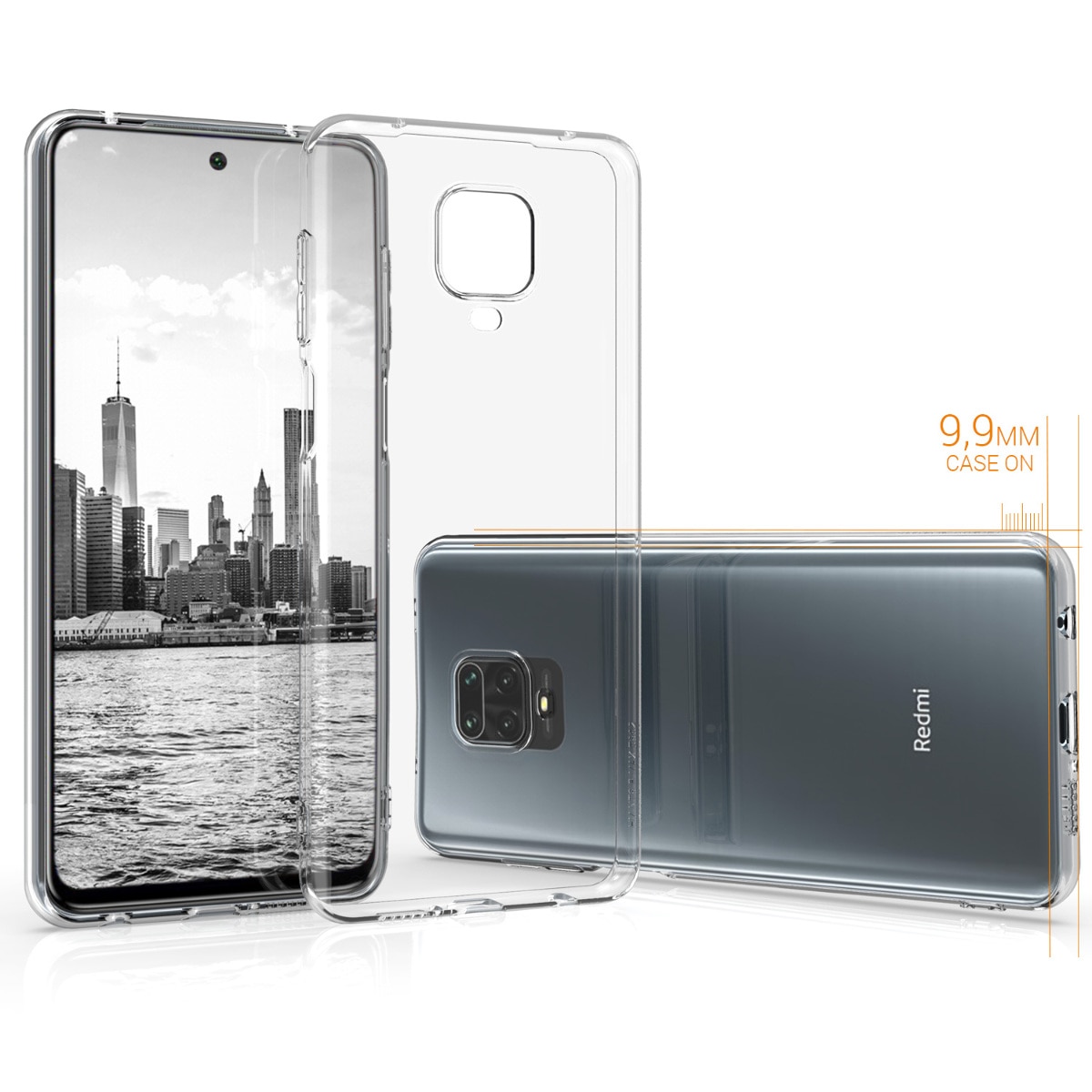 Husa pentru Xiaomi Redmi Note 9S / Redmi Note 9 Pro / Redmi Note 9 Pro Max, Silicon, Transparent, 52145.03