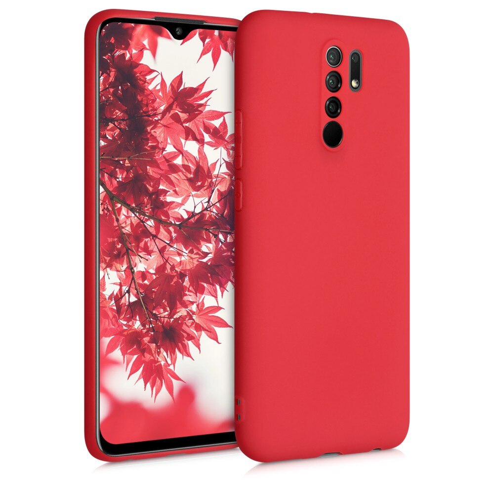 Husa pentru Xiaomi Redmi 9, Silicon, Rosu, 52766.51