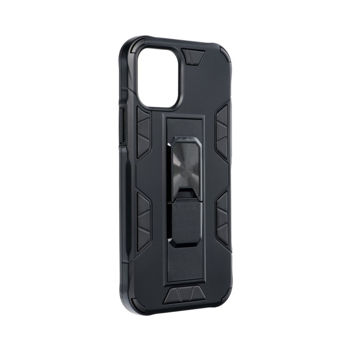 Предпазен гръб Forcell Defender за Apple iPhone 12/iPhone 12 Pro, Черен
