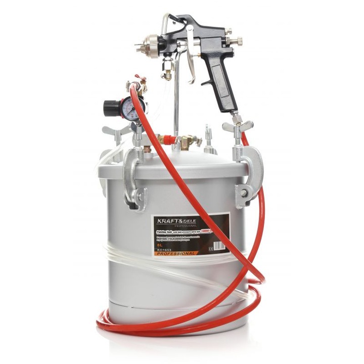 Pistol de pulverizare cu rezervor separat 8L presiune inalta (KD1653)