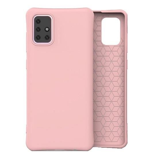 Husa Silicon Samsung Galaxy A71 - iberry Color Soft Roz