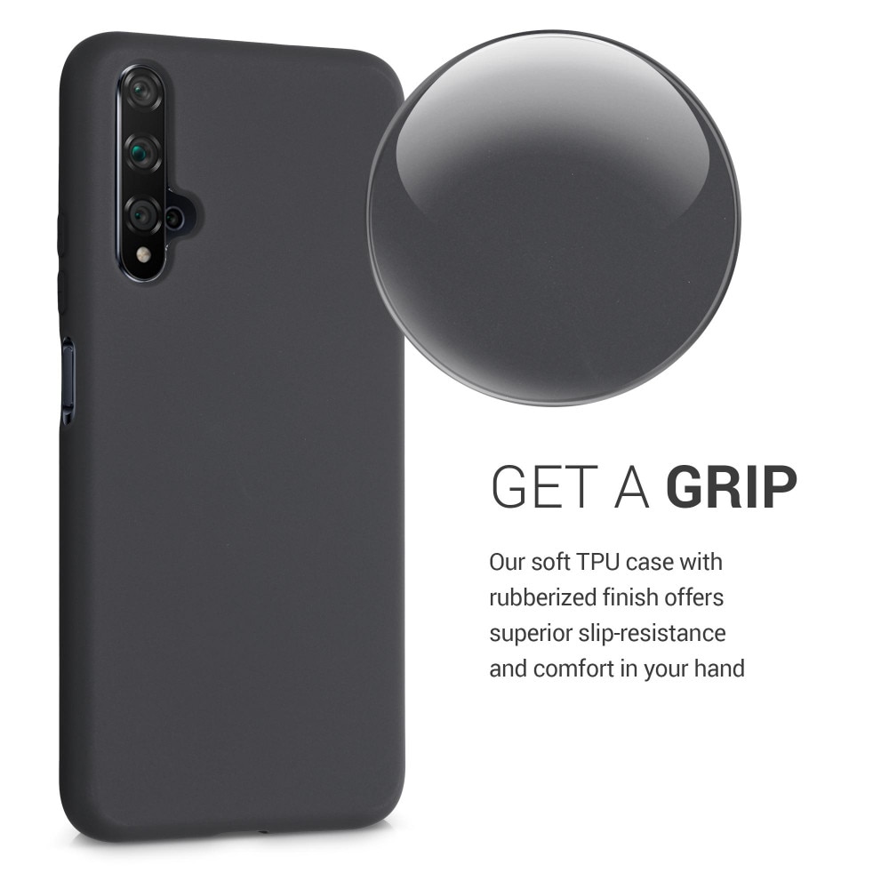 Husa pentru Huawei Nova 5T, Silicon, Negru, 52624.47