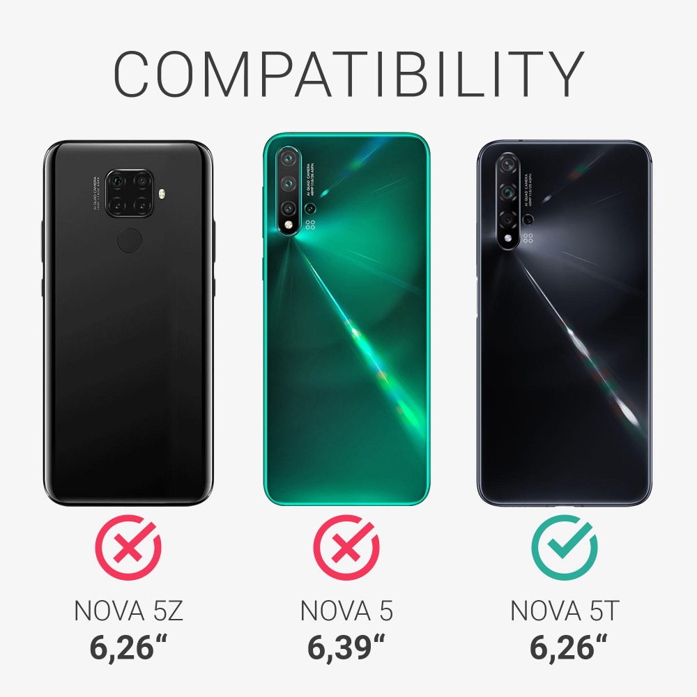 Husa pentru Huawei Nova 5T, Silicon, Negru, 52624.47