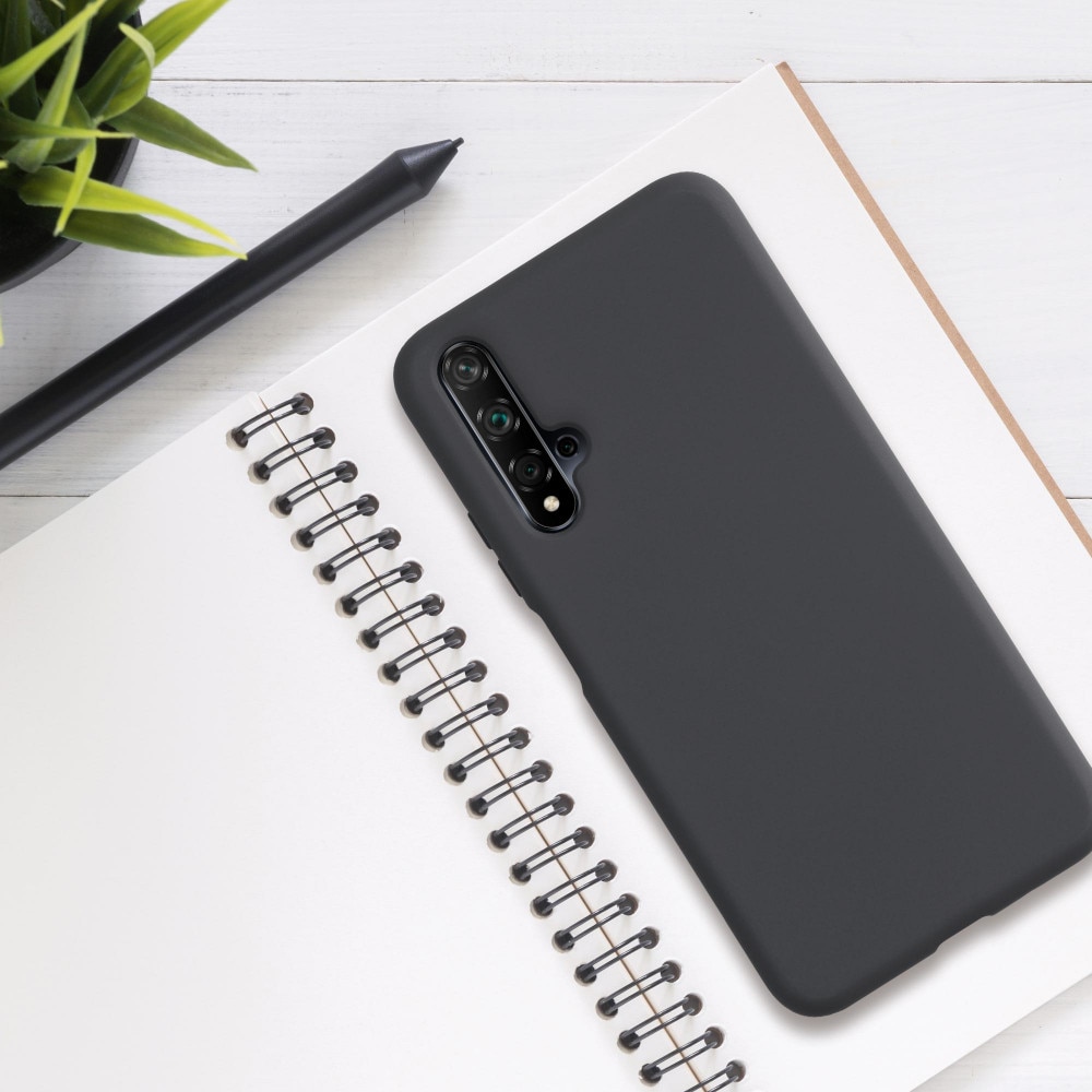 Husa pentru Huawei Nova 5T, Silicon, Negru, 52624.47
