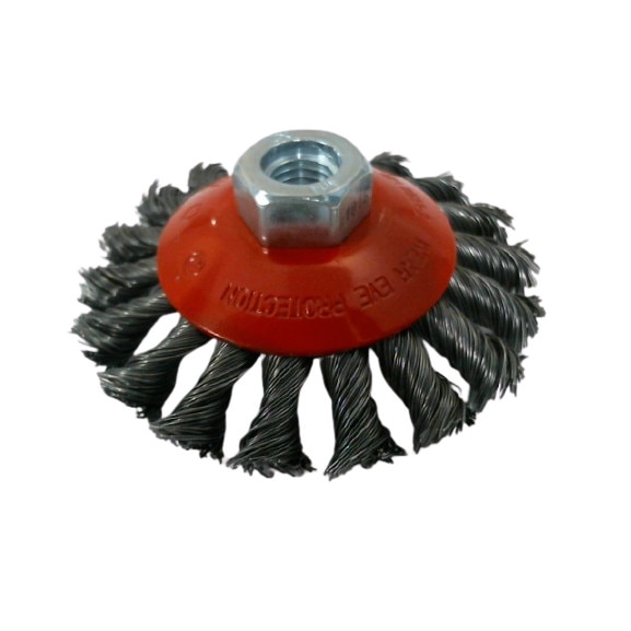 Perie sarma farfurie, OSBORN, Ø 100, otel carbon toronat 0,5 mm, polizor unghiular