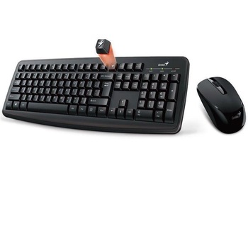 Kit tastatura smart + mouse, Genius KM-8100, Wireless, USB, Negru Kit tastatura smart + mouse, Genius KM-8100, Wireless, USB, Negru