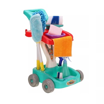 Set de curatenie de jucarie Timeless Tools, 12 piese, Multicolor Set de curatenie de jucarie Timeless Tools, 12 piese, Multicolor