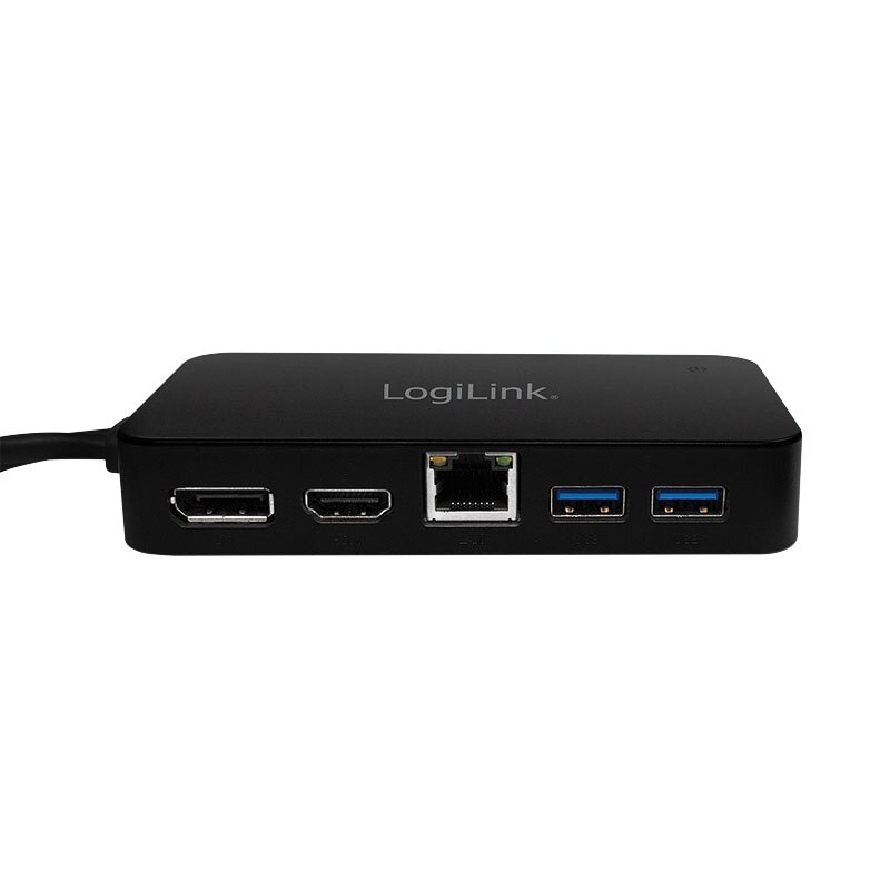 LOGILINK - Mini DisplayPort Docking with HDMI/DisplayPort/LAN/USB 3.0