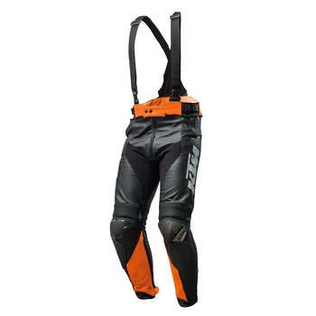 Pantaloni piele strada KTM RSX negru/oranj L Pantaloni piele strada KTM RSX negru/oranj L