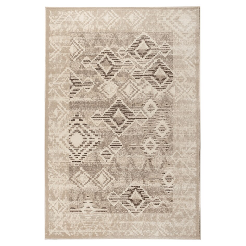 Covor sintetic Delta 8705-1-43255, 200x300cm, Bej / Maro, Model modern