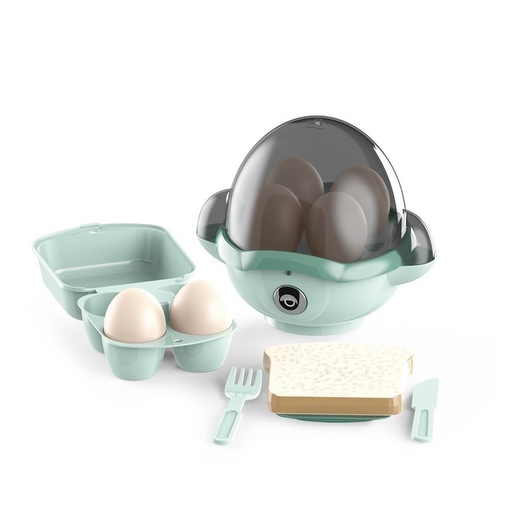 Jucarie fierbator de oua,cu lumini,sunete si accesorii,verde pal