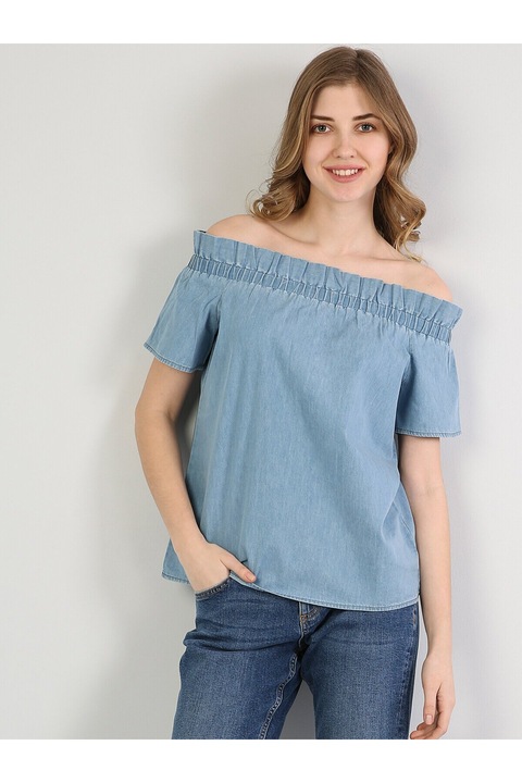 Női rövid ujjú ing, Colin, CL1043861, kék, XS EU