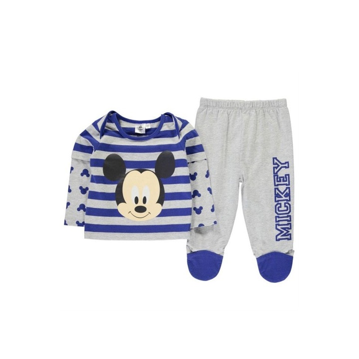 Детска пижама Character PJ Set, Сив, 3-6 Mесеца EU