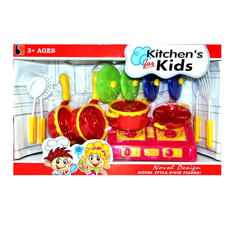 Set bucatarie de jucarie, format din 13 piese