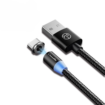 Cablu de date, CaseMe, USB-C, Universal, Negru, 1 m Cablu de date, CaseMe, USB-C, Universal, Negru, 1 m