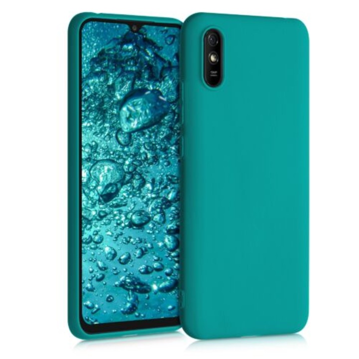 Кейс за Xiaomi Redmi 9A, Силиконов, Зелен, 52847.57