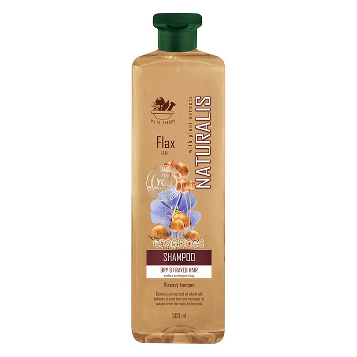 Sampon Naturalis, UNION COSMETIC, Cu ulei de in, 500 ml