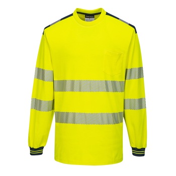 Tricou Hi-Vis L/S, T185YNRL, culoarea Galben/Negru, marimea L Tricou Hi-Vis L/S, T185YNRL, culoarea Galben/Negru, marimea L