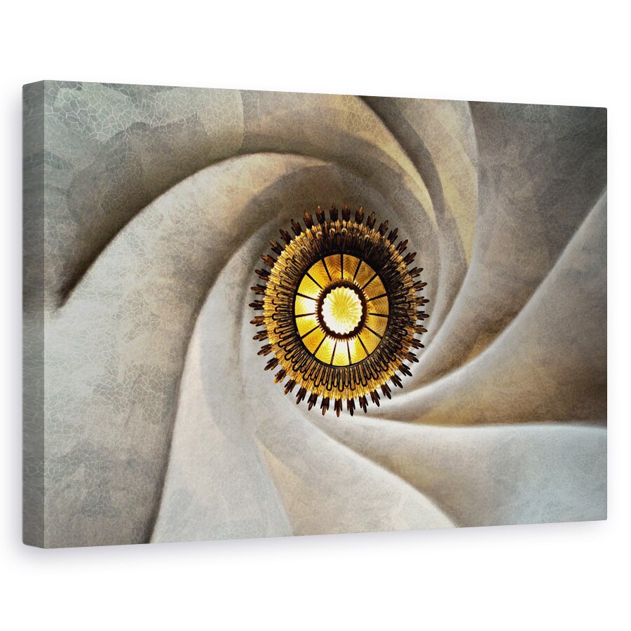 Tablou canvas - Torsional, Arhitectura, Tavan, Barcelona, Spania, Lampa, Model, 40 x 60 cm