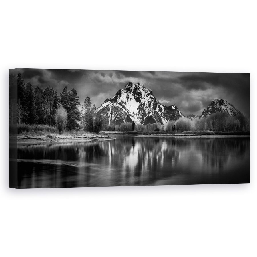Tablou canvas - Panorama, Deal, Munte, Munti, Rau, Apa, 40 x 100 cm