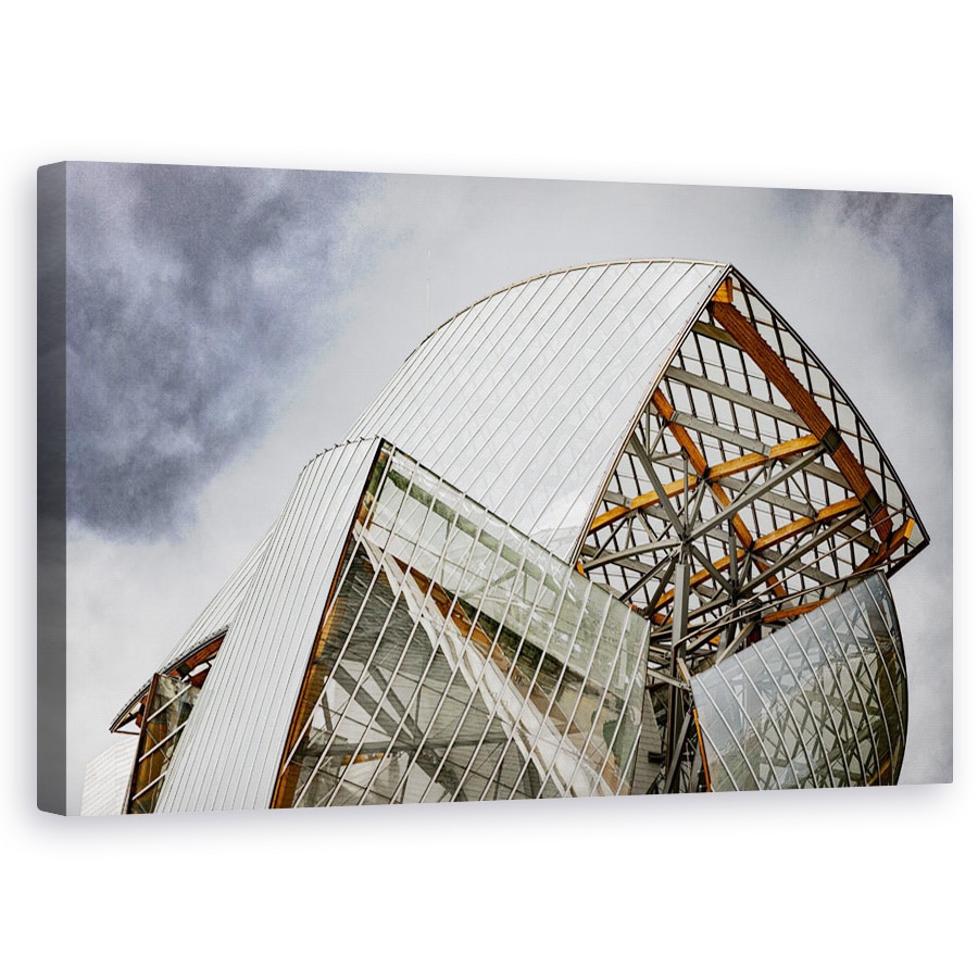 Tablou canvas - Fara Incertitudine, Arhitectura, Paris, Cladire, Modern, Abstract, 60 x 100 cm