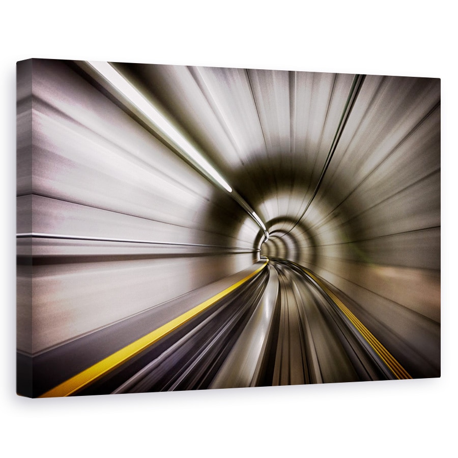 Tablou canvas - Abstract, Tunel, Viteza, Miscare, Feroviar, 40 x 60 cm