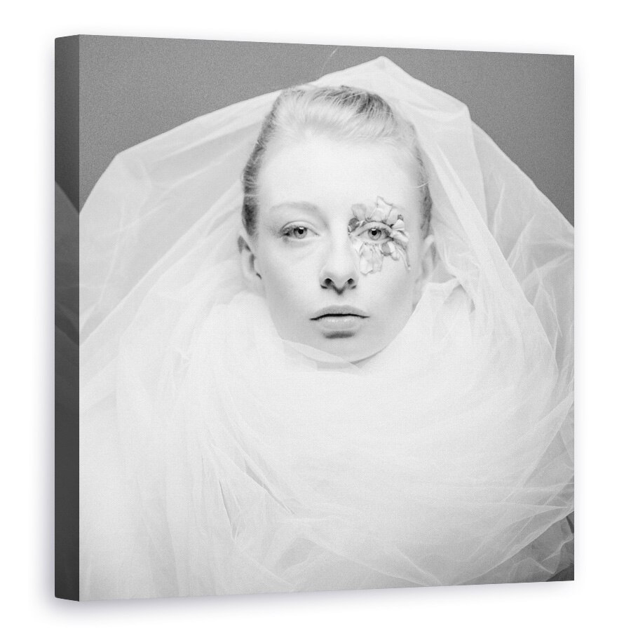 Tablou canvas - Portret, Floare, Ochi, 70 x 70 cm