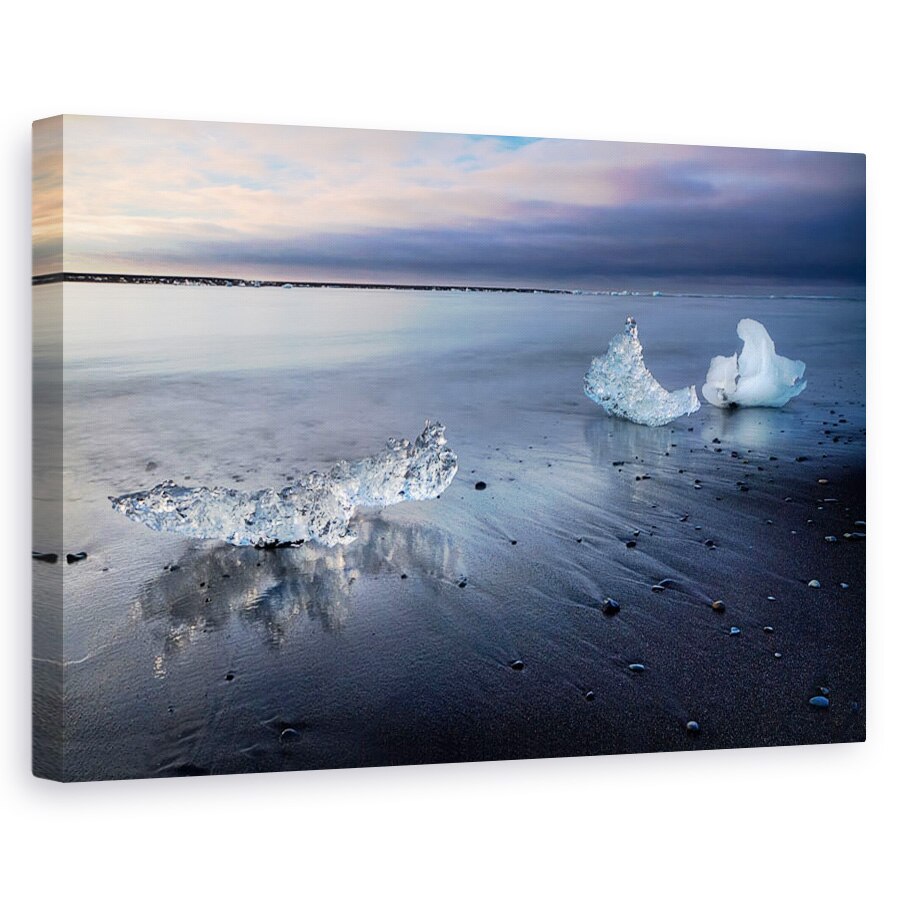 Tablou canvas - Cristal de Gheata, Peisaj, Apa, Zapada, Cer, Mare, Nori, 40 x 60 cm