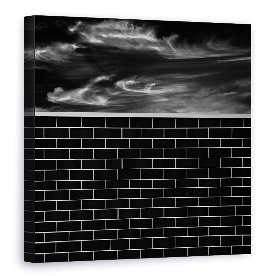 Tablou canvas - Perete Din Caramida, Abstract, Abstractie, Minimalism, Linii, Simplitate, Caramizi, 100 x 100 cm