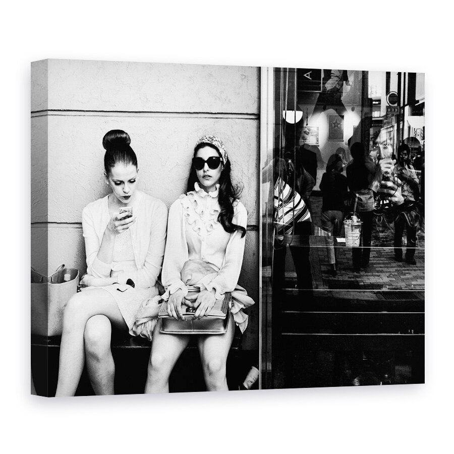 Tablou canvas - Cealalta Parte, Strada, Harajuku, Tokyo, Japonia, Asiatic, Alb-Negru, 90 x 120 cm