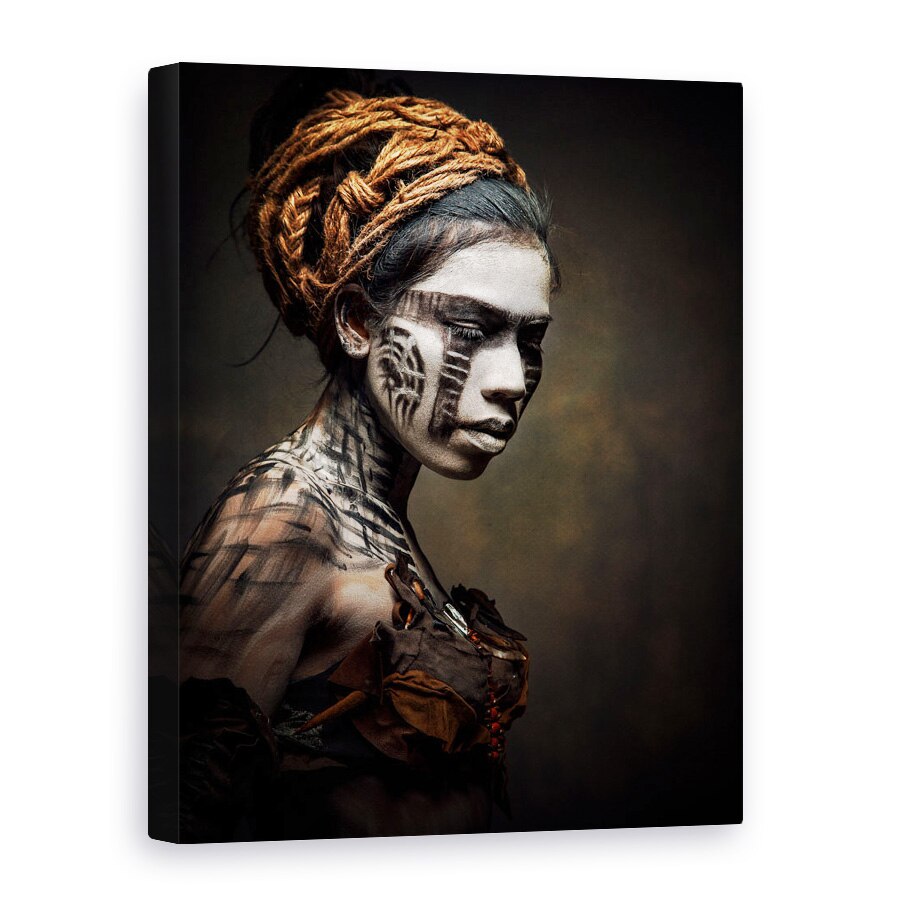 Tablou canvas - Portret de Femeie, Portret, Pictura Faciala, Fata, 90 x 120 cm