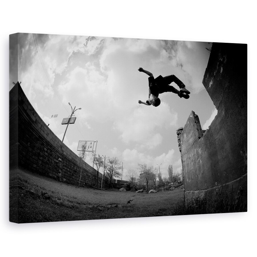 Tablou canvas - Jumper, A Sari, Actiune, Persoana, Sport, Parkour, Strada, 40 x 60 cm