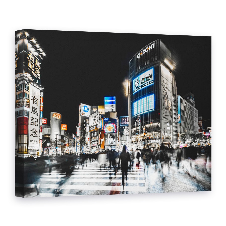 Tablou canvas - Trecere in Shibuya, Tokyo, Strada, Japonia, Oameni, Shibuya, Trecere Shibuya, 90 x 120 cm