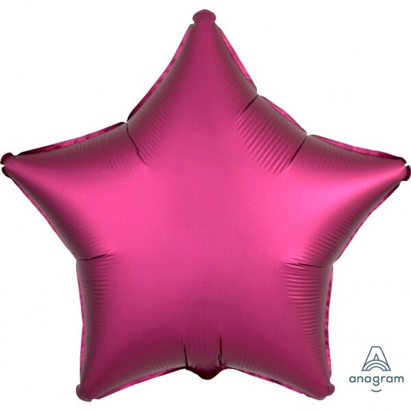 Balon Folie Stea 43cm Satin Luxe Pomegranate