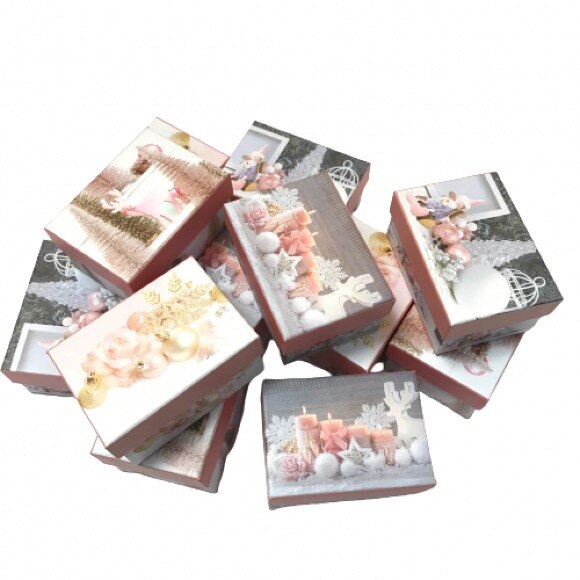 Set 12 cutii dreptunghiulare pentru craciun , 526 g