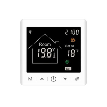 Termostat Wi-Fi BeOk pentru centrala termica pe gaz si incalzire in pardoseala Termostat Wi-Fi BeOk pentru centrala termica pe gaz si incalzire in pardoseala